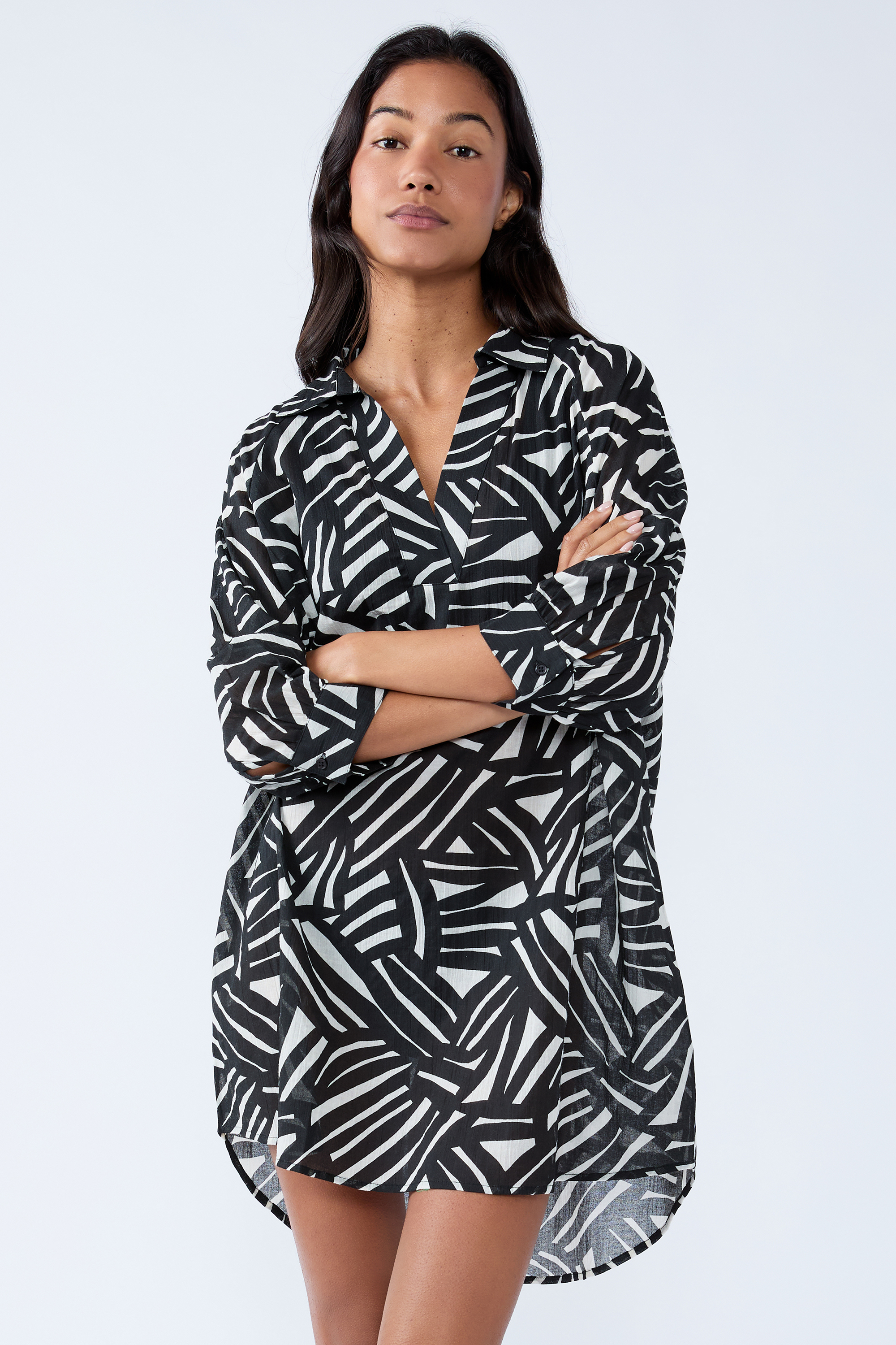 Krótka tunika z nadrukiem