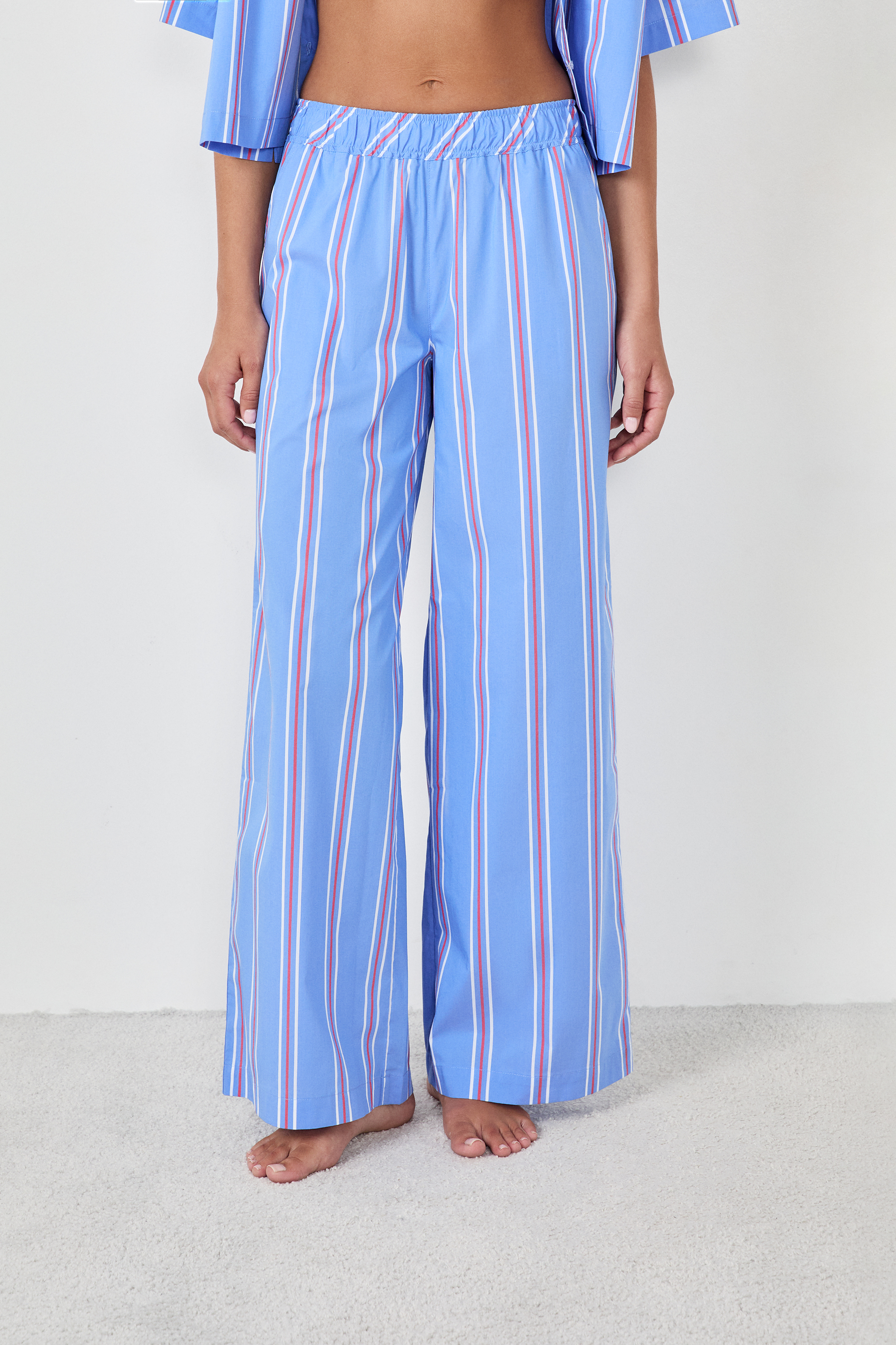 Spodnie od piżamy w paski