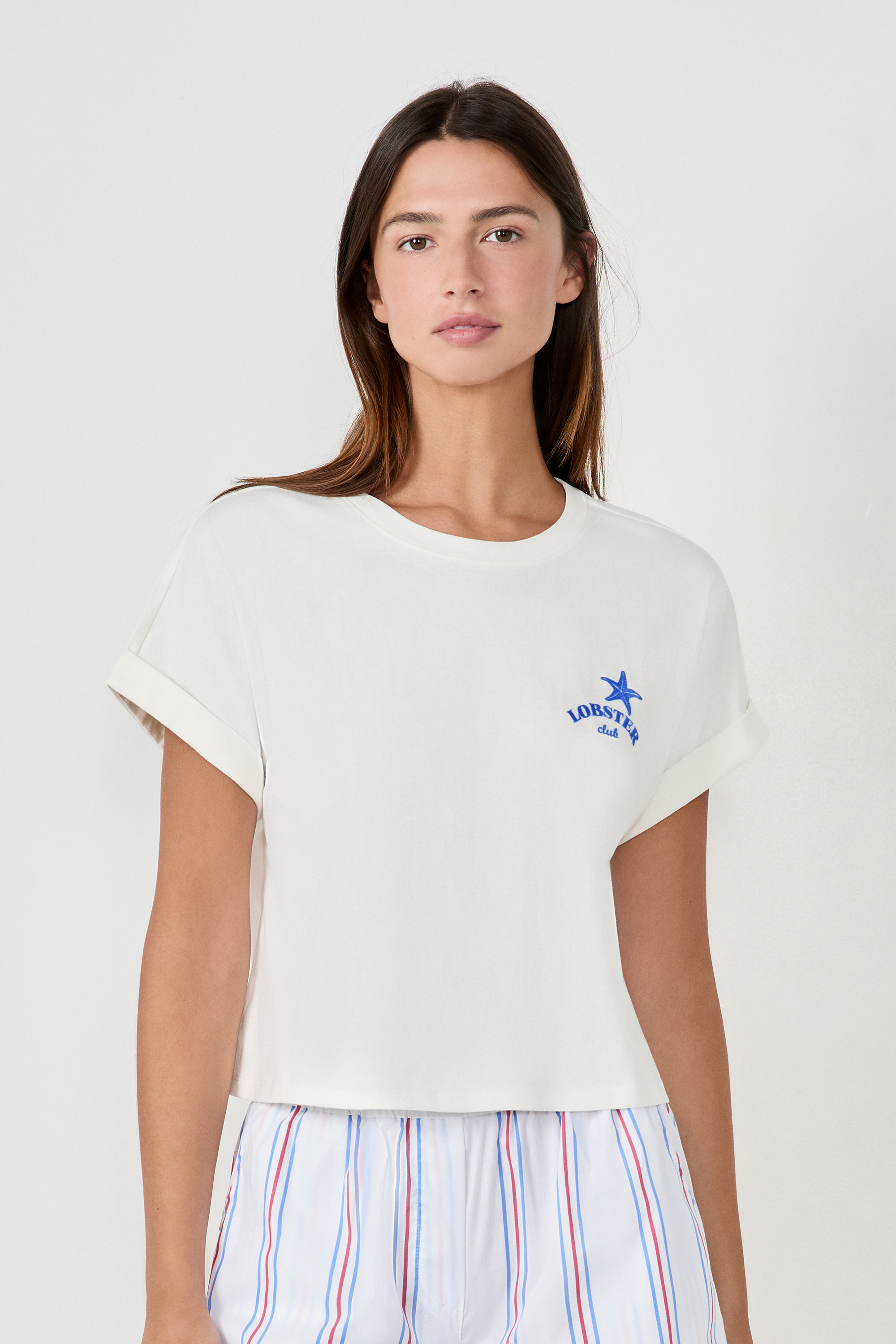 Bawełniana koszulka piżamowa