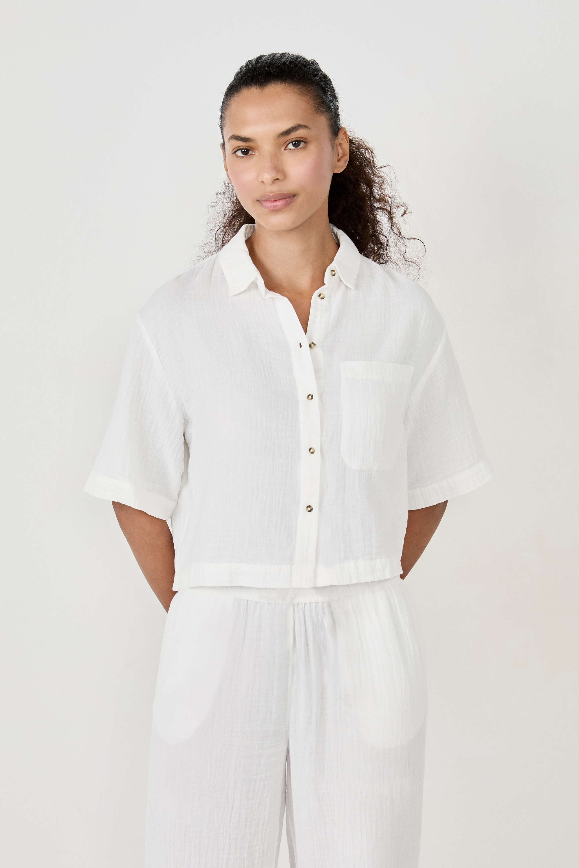 Koszula z krótkim rękawem 100% bawełna