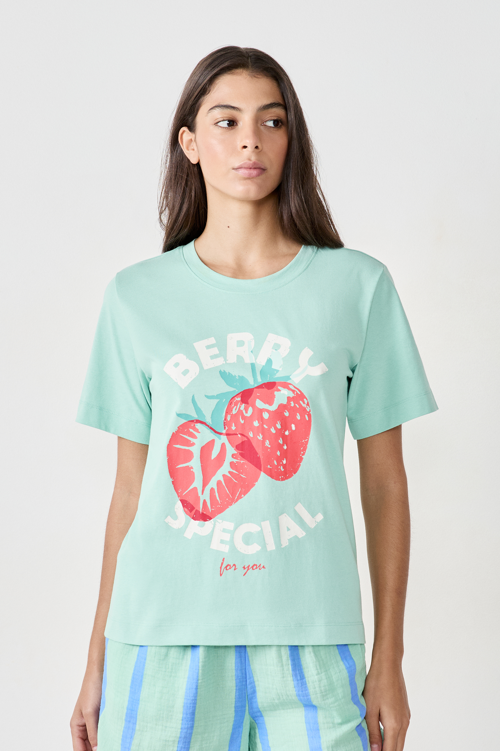 T-shirt z krótkim rękawem z bawełny 