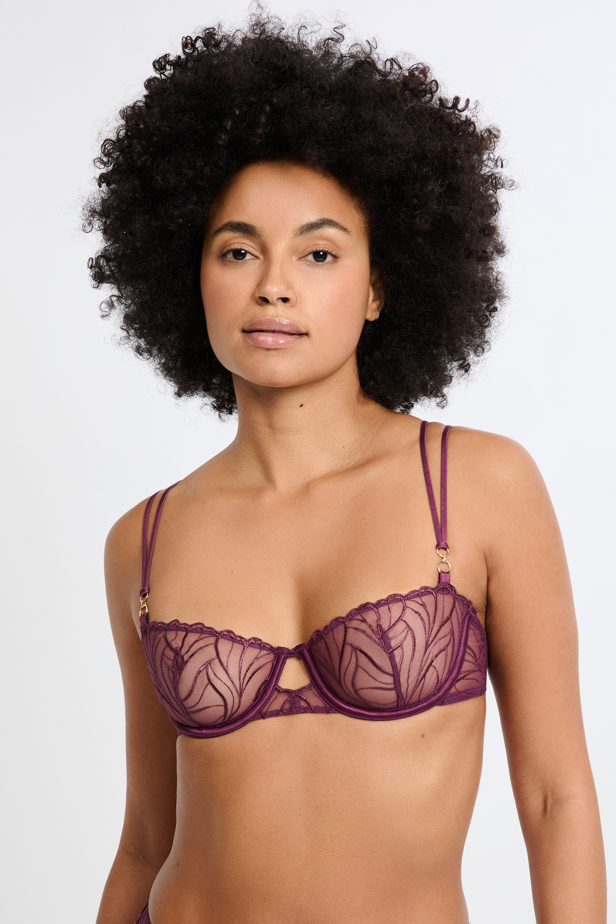 Biustonosz nr 9 - Półgorset w haftowane kwiaty