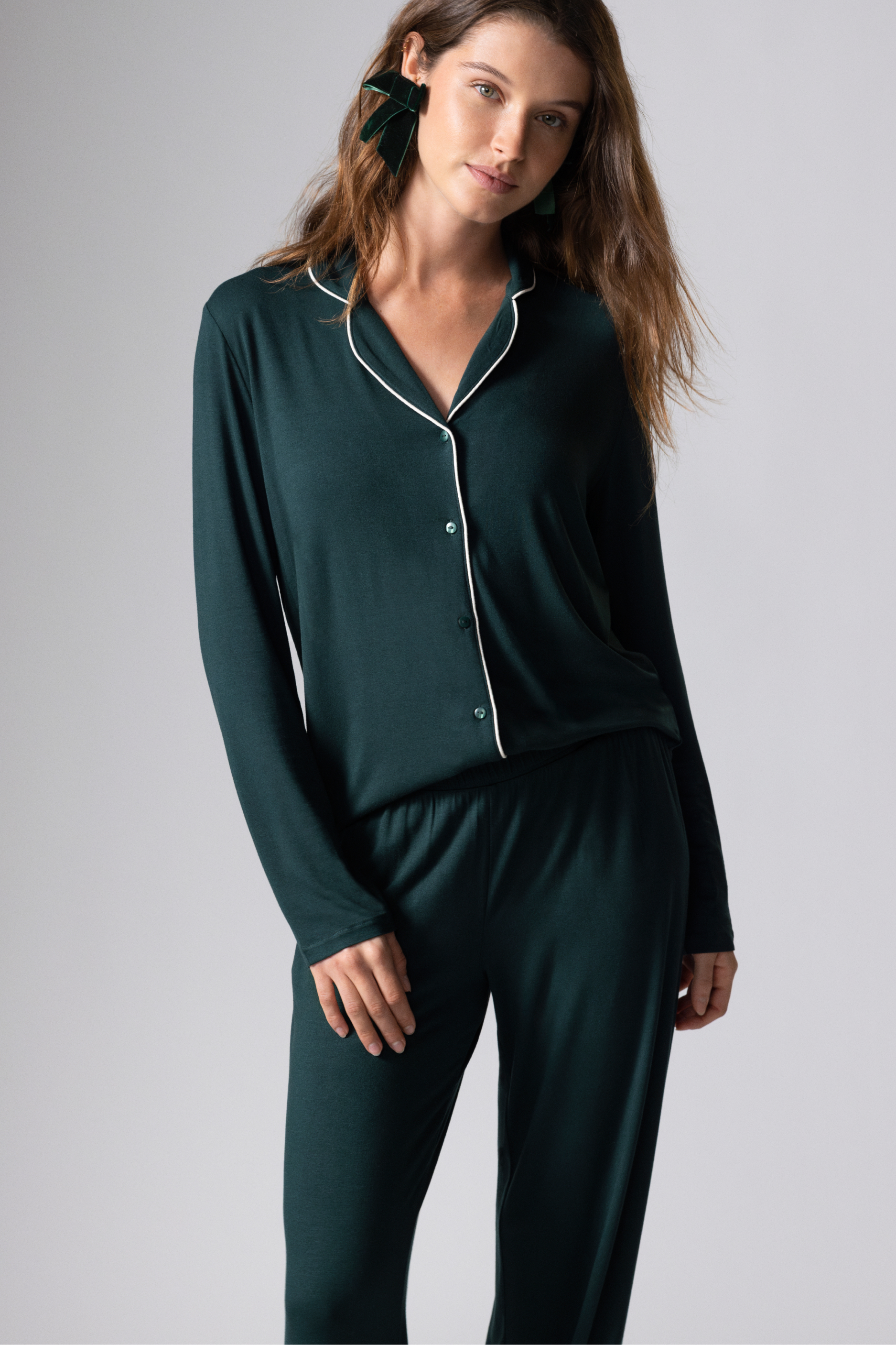 Zestaw piżamy 2-częściowej z długimi rękawami