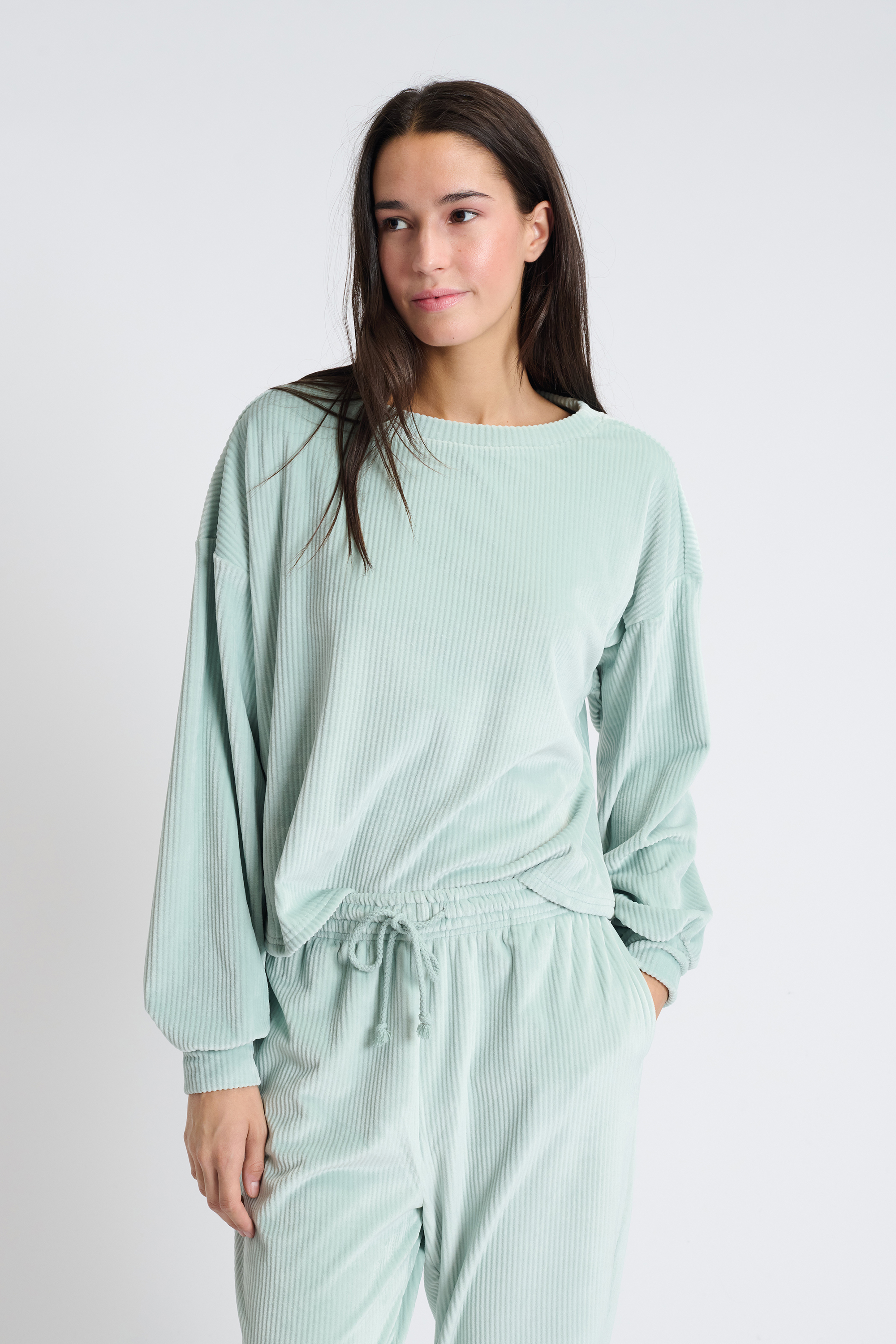 Bluza piżamowa welurowa