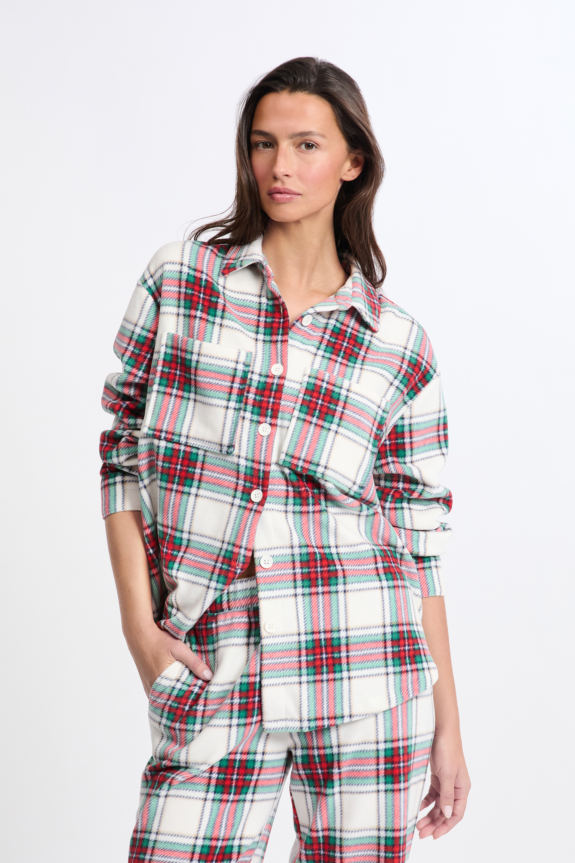 Koszula piżamowa w kratę