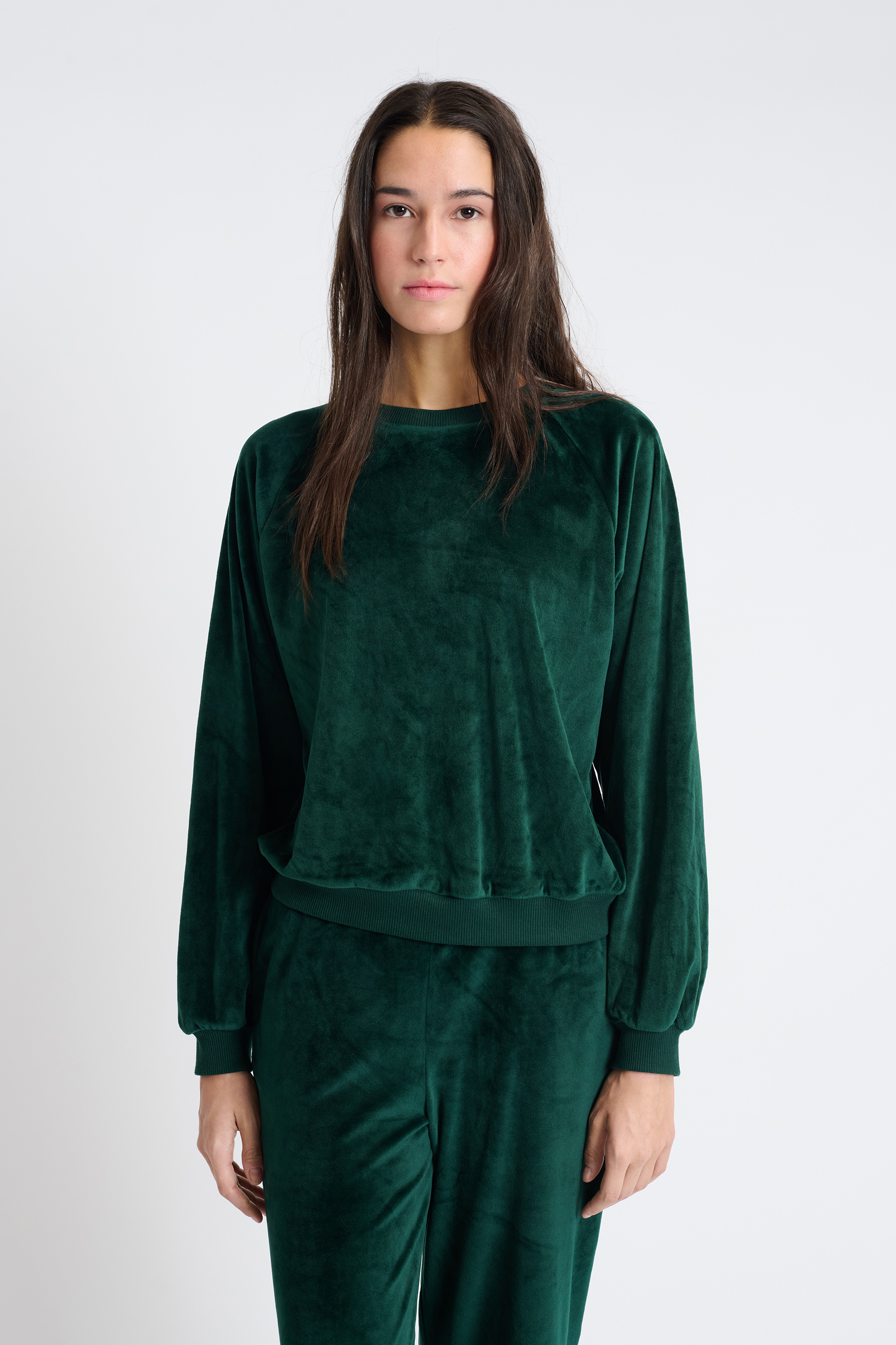 Bluza piżamowa welurowa
