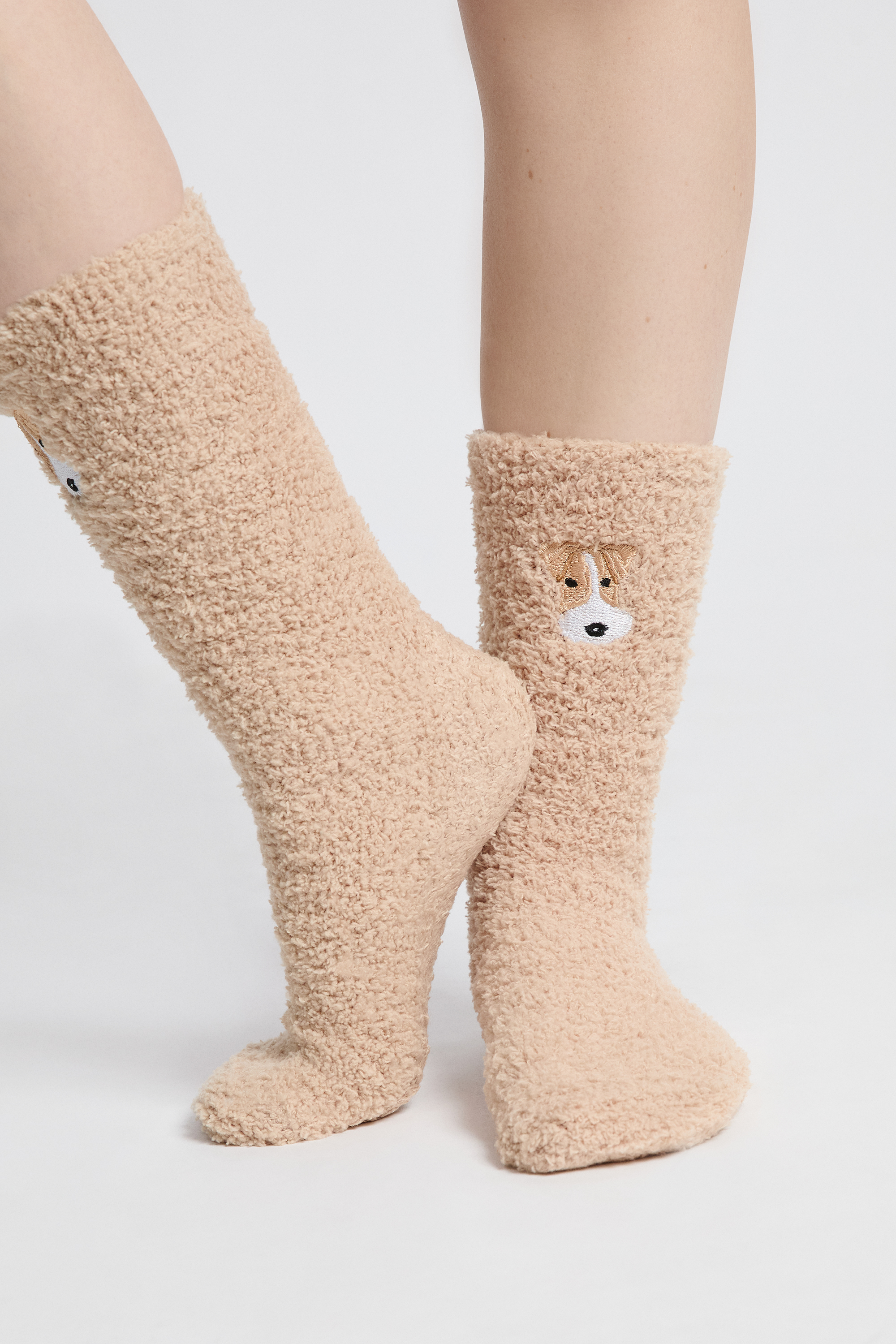 Skarpetki ze sztucznego futra