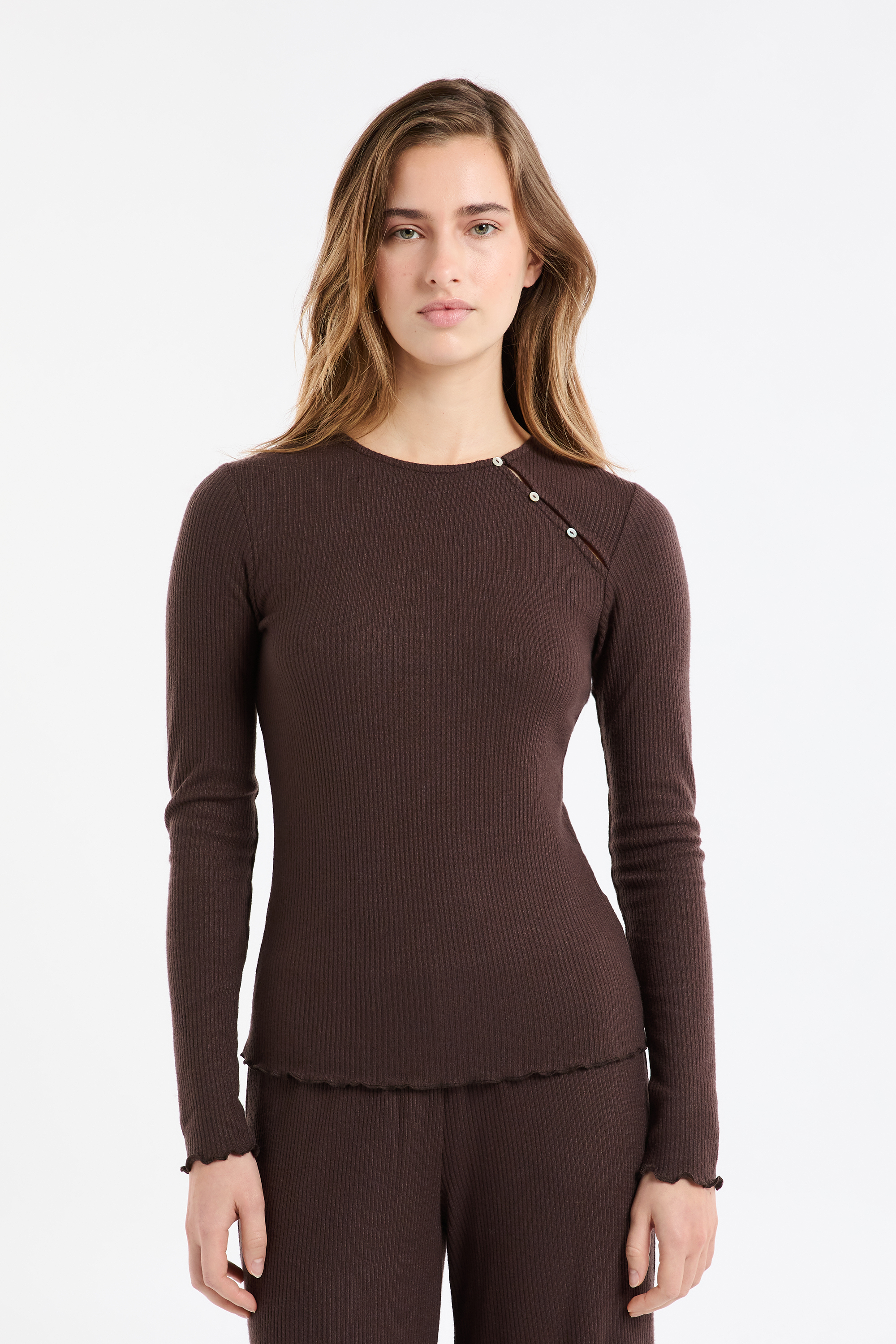 Koszulka piżamowa z guzikami