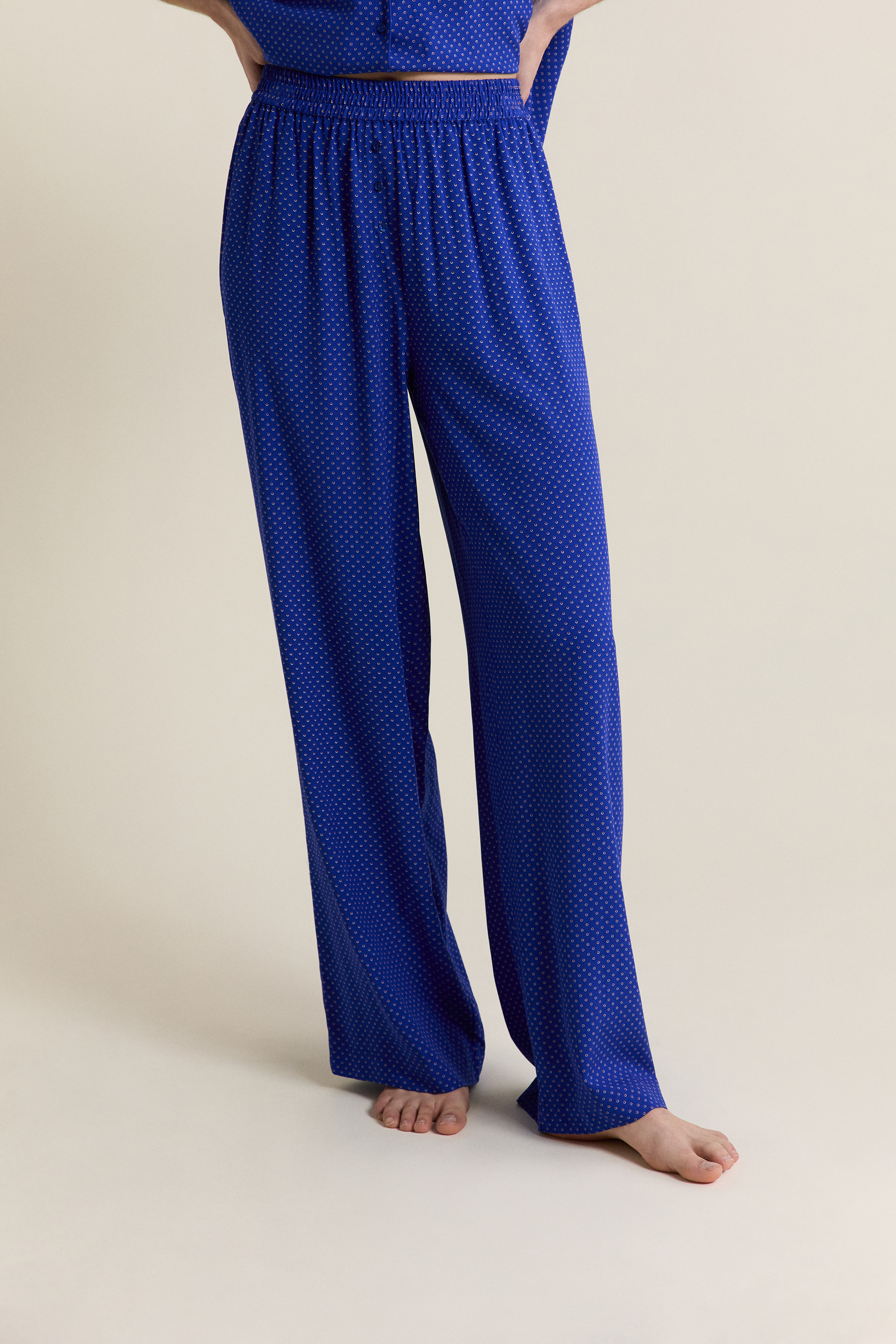 Spodnie piżamowe w groszki