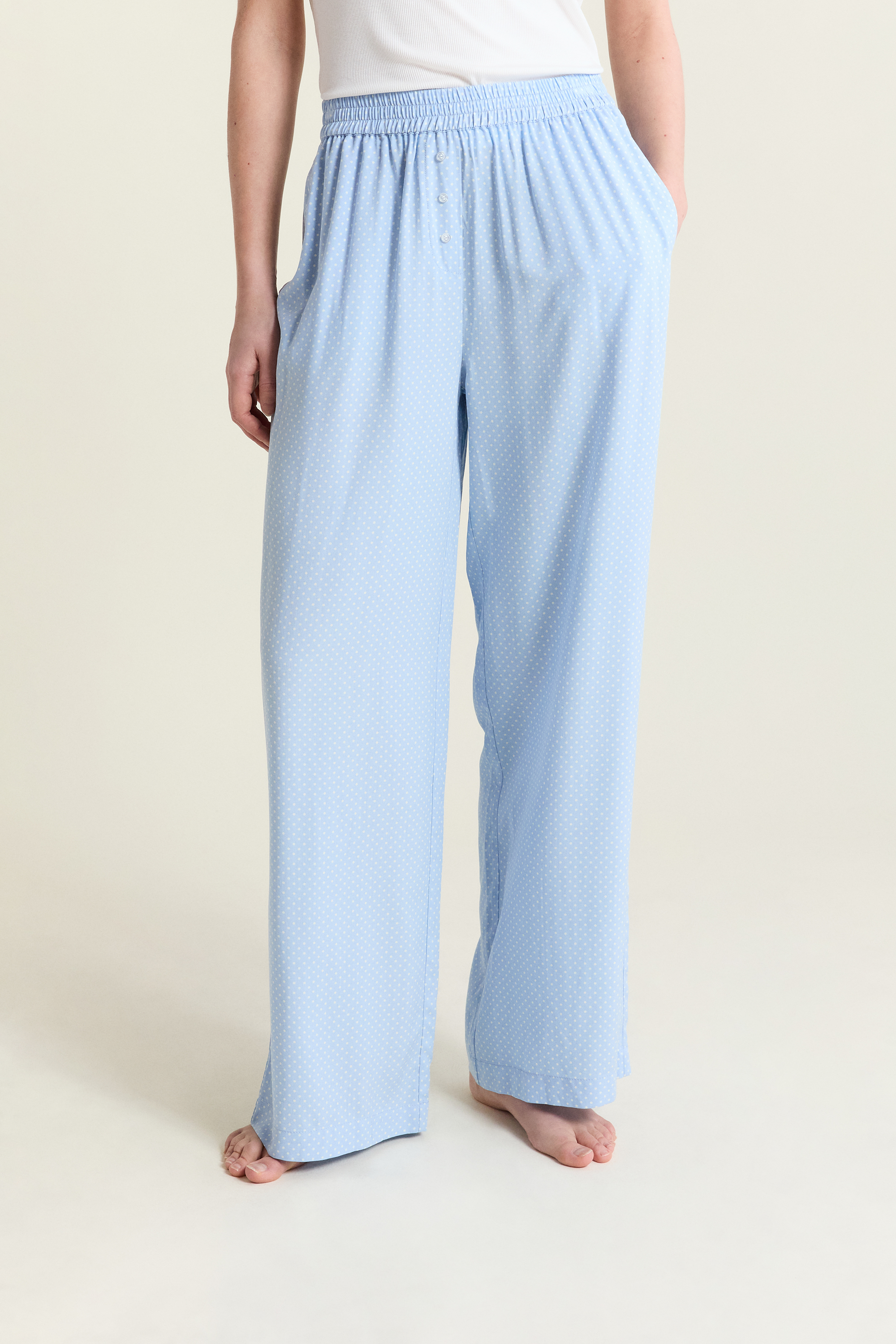 Spodnie piżamowe w groszki