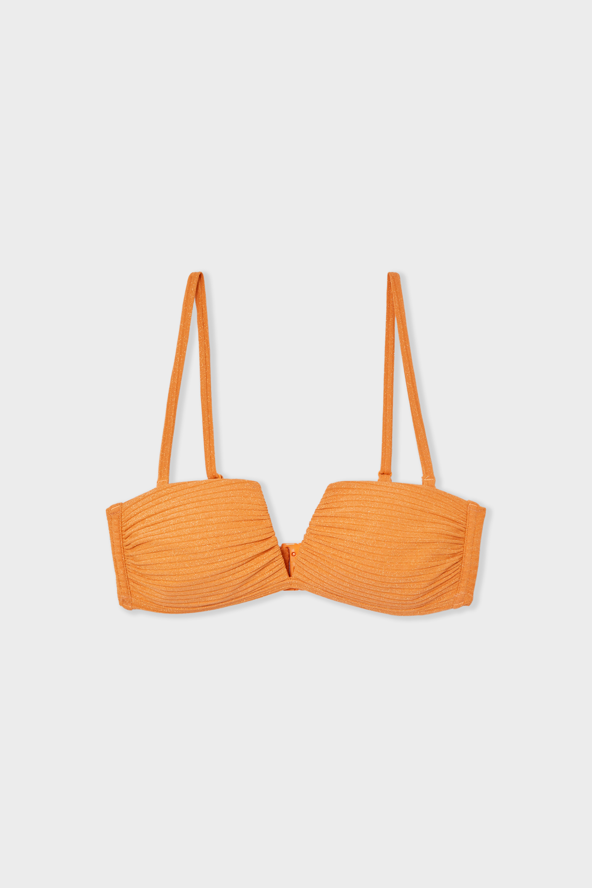 Góra od bikini bandeau opalizująca