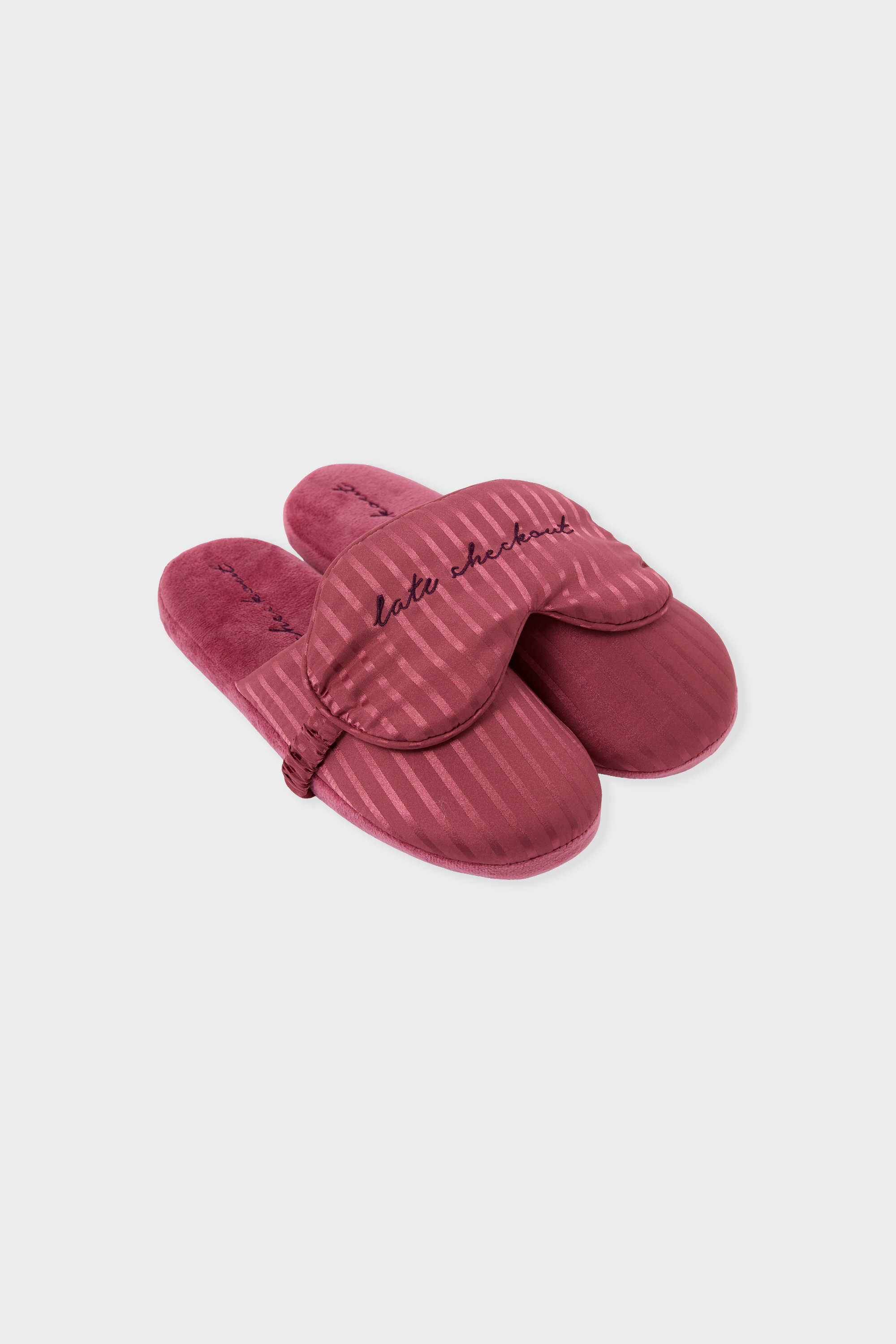 Zestaw kapci mules i maski