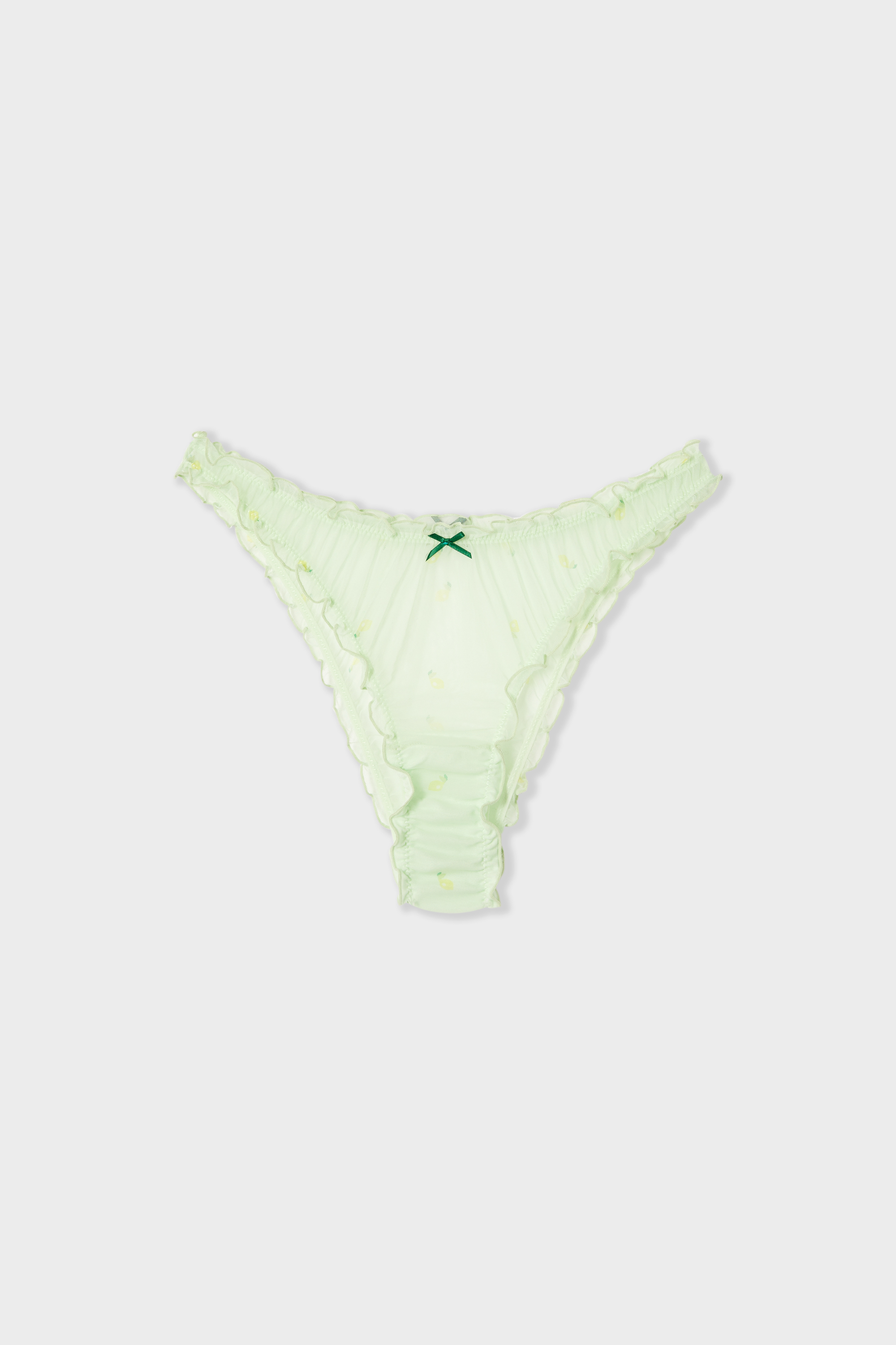 Stringi z tiulu z nadrukiem